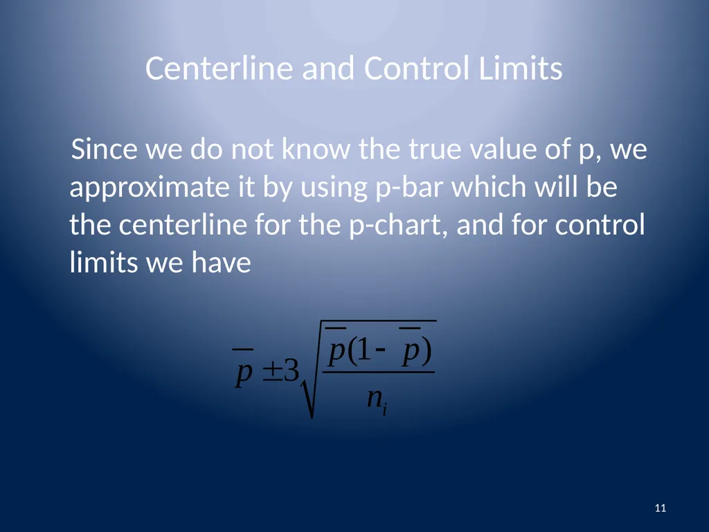 Attributes Data Binomial and Poisson Data 1 - slide 11 of 31