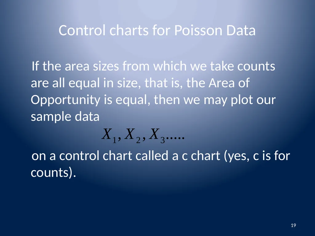 Attributes Data Binomial and Poisson Data 1 - slide 19 of 31