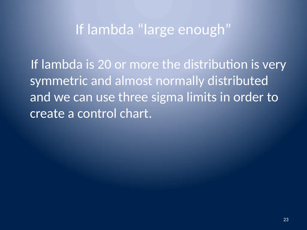 Attributes Data Binomial and Poisson Data 1 - slide 23 of 31