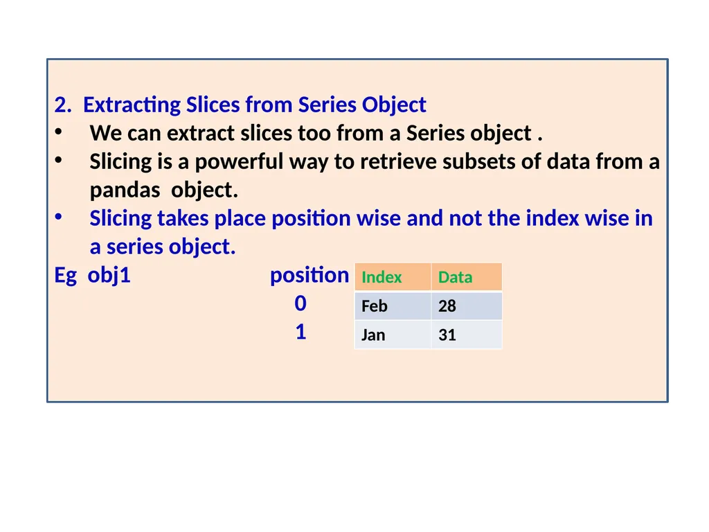 INTRODUCING PYTHON PANDAS PANDAS Pandas or Python - slide 25 of 54