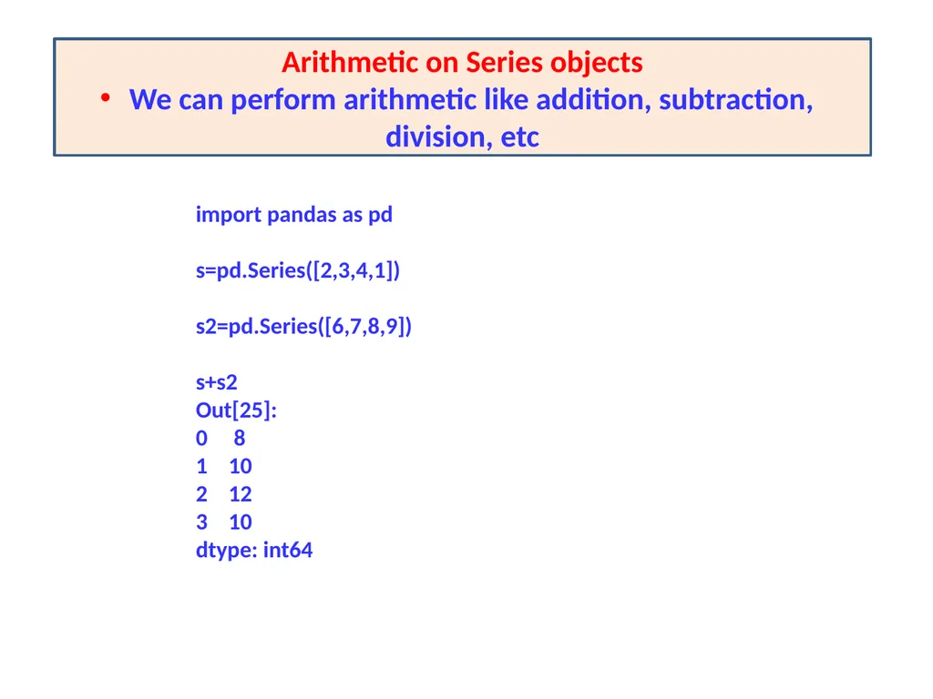 INTRODUCING PYTHON PANDAS PANDAS Pandas or Python - slide 44 of 54