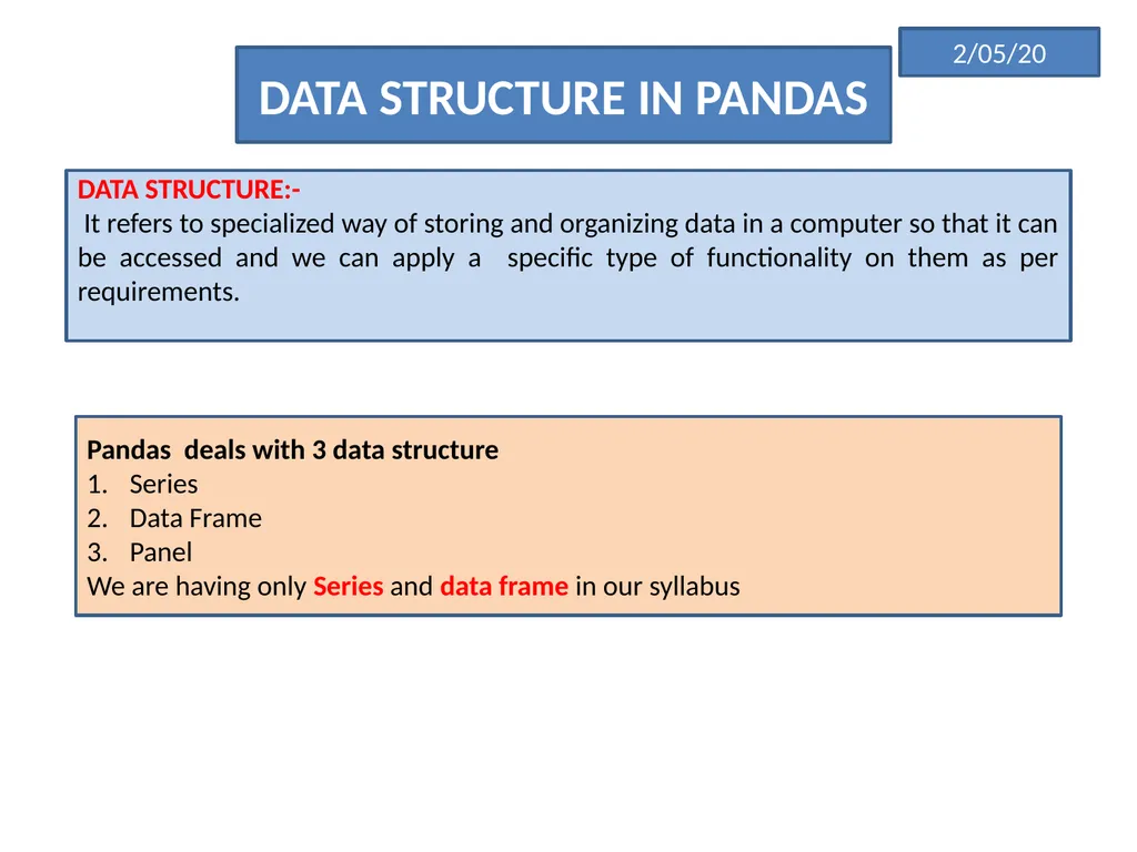 INTRODUCING PYTHON PANDAS PANDAS Pandas or Python - slide 4 of 54