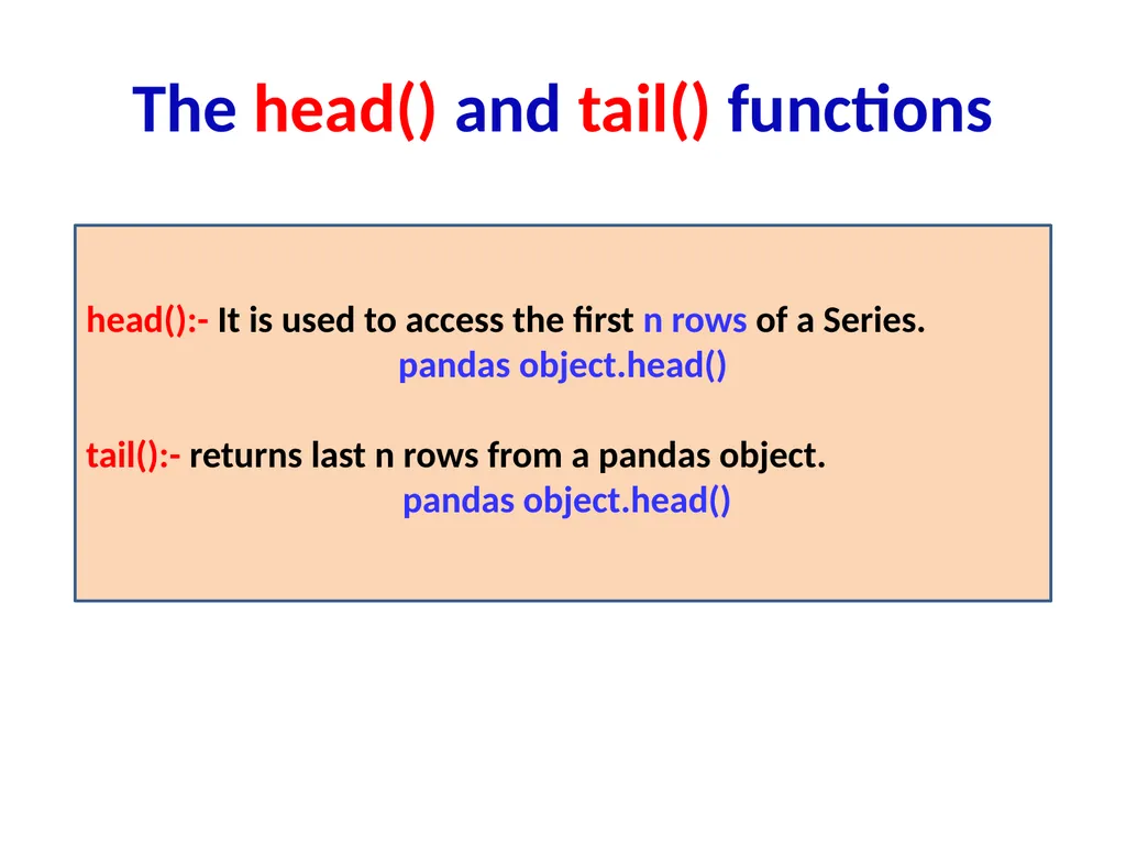 INTRODUCING PYTHON PANDAS PANDAS Pandas or Python - slide 46 of 54