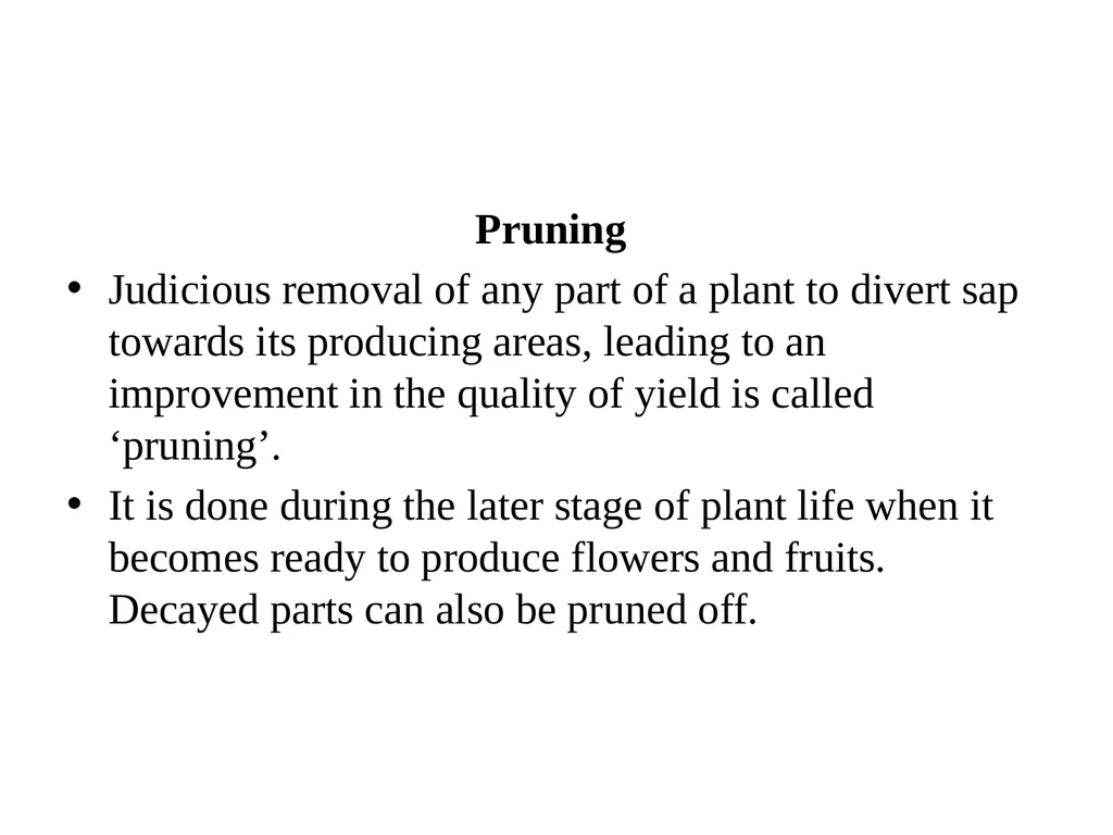 Important horticultural operations DAY 4 Training - slide 8 of 11
