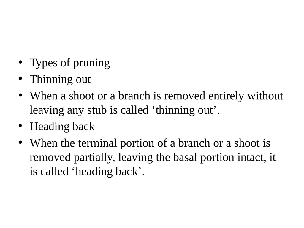 Important horticultural operations DAY 4 Training - slide 10 of 11