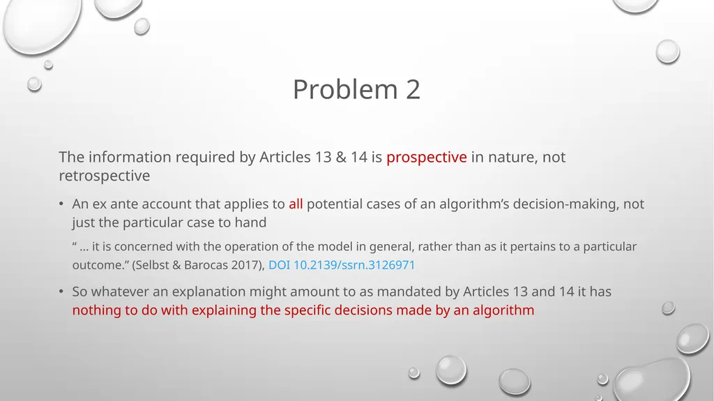 Right to an Explanation Considered Harmful Andy - slide 7 of 22