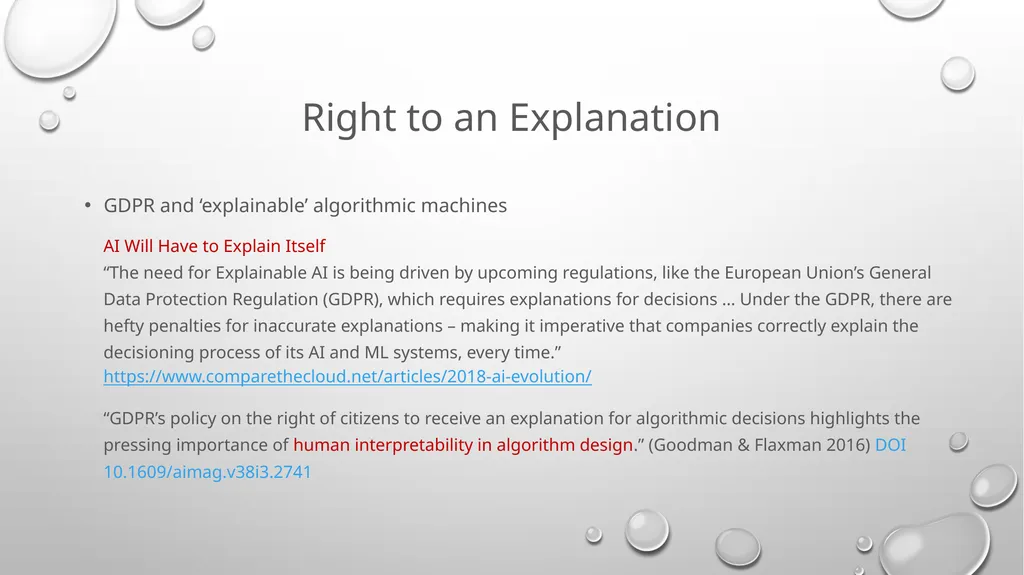 Right to an Explanation Considered Harmful Andy - slide 2 of 22