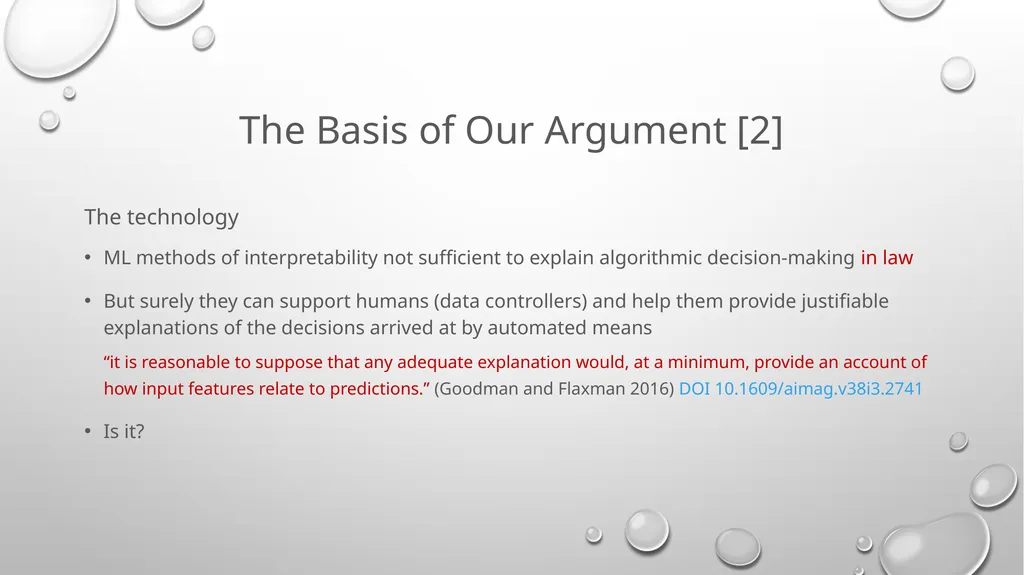 Right to an Explanation Considered Harmful Andy - slide 12 of 22