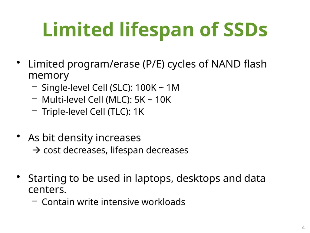 SFS: Random Write Considered Harmful in Solid - slide 4 of 34