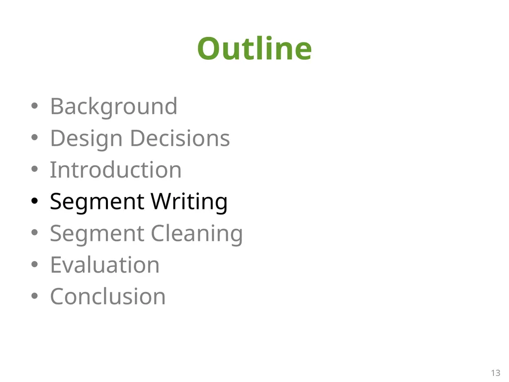 SFS: Random Write Considered Harmful in Solid - slide 13 of 34