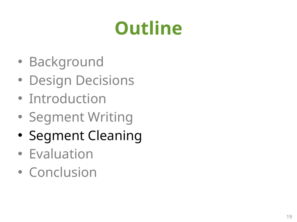 SFS: Random Write Considered Harmful in Solid - slide 19 of 34