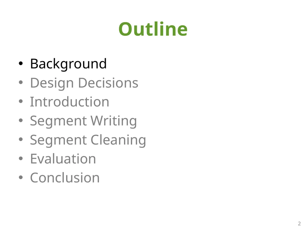 SFS: Random Write Considered Harmful in Solid - slide 2 of 34
