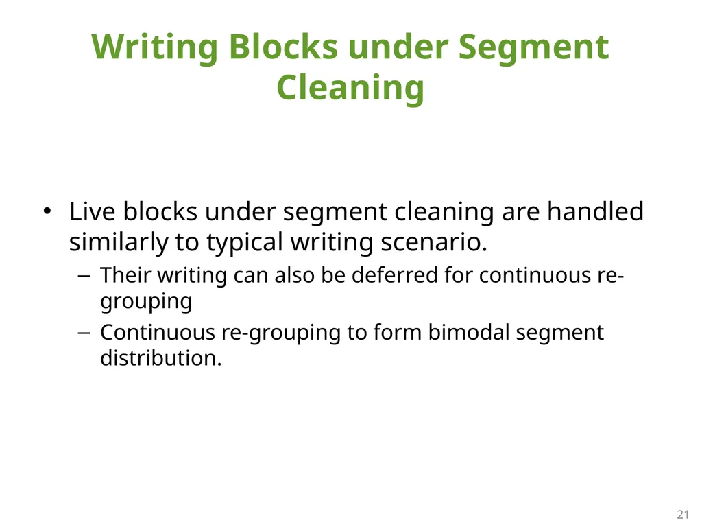 SFS: Random Write Considered Harmful in Solid - slide 21 of 34