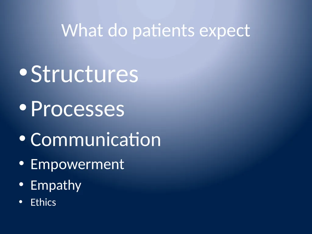Delight: Beyond patient satisfaction Dr. Badari - slide 6 of 18
