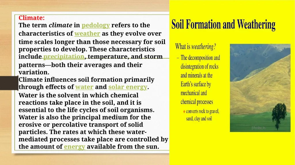 APPLIED GEOMORPHOLOGY – External Processes – SOIL - slide 9 of 28
