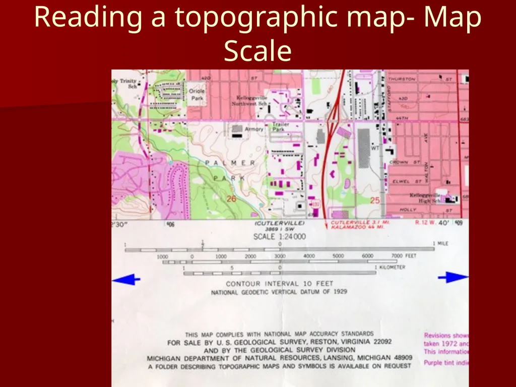 Mapping What is a map? It is a representation of - slide 17 of 20