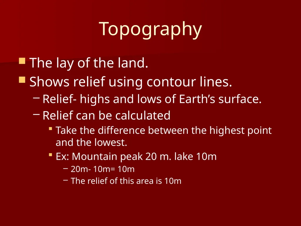 Mapping What is a map? It is a representation of - slide 6 of 20