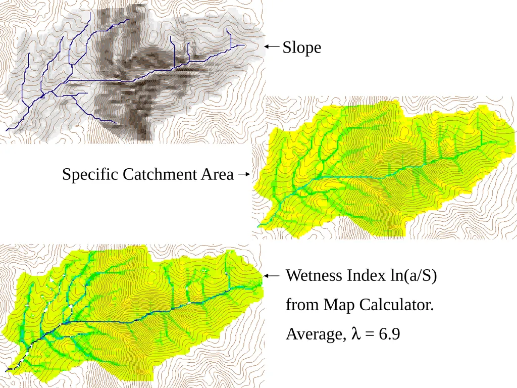 TOPMODEL and the role of topography and variable - slide 17 of 19