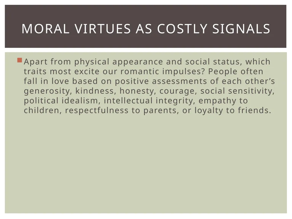 Evolution & ethics a social behavior counts as - slide 10 of 13