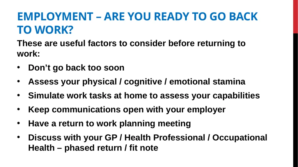 Post COVID Fatigue Management Produced by the - slide 35 of 39