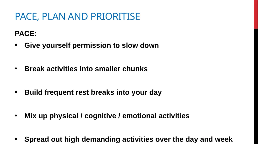 Post COVID Fatigue Management Produced by the - slide 26 of 39