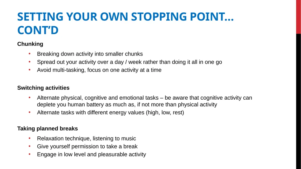 Post COVID Fatigue Management Produced by the - slide 14 of 39