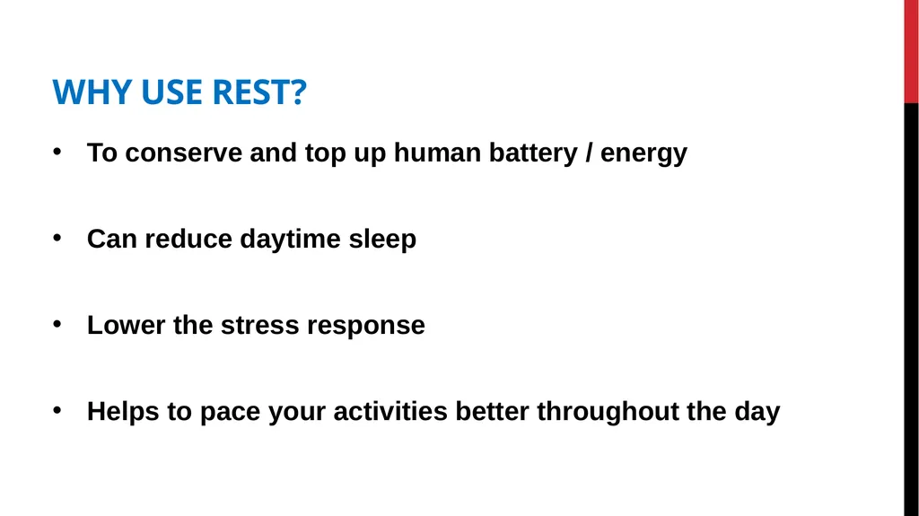 Post COVID Fatigue Management Produced by the - slide 22 of 39