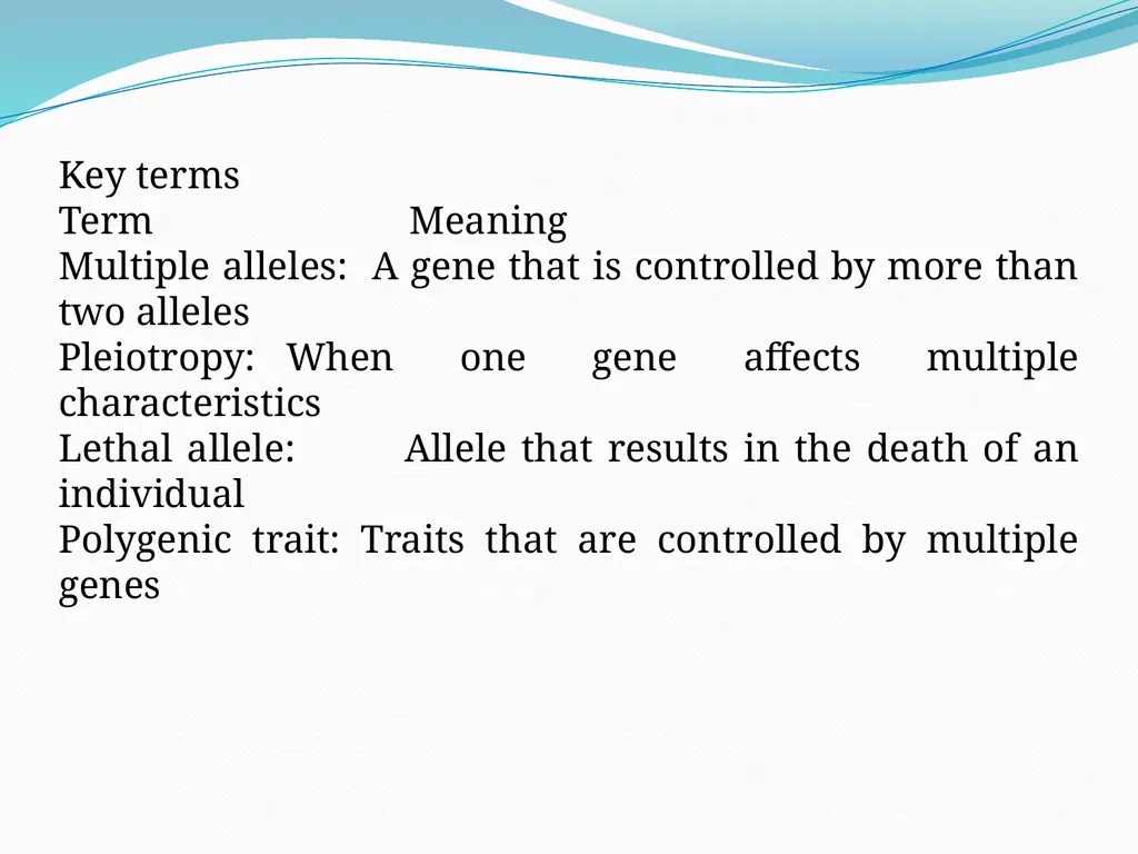 genetic course lecture (4) Lethal alleles and - slide 13 of 18