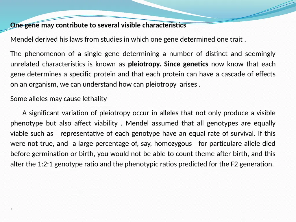 genetic course lecture (4) Lethal alleles and - slide 8 of 18