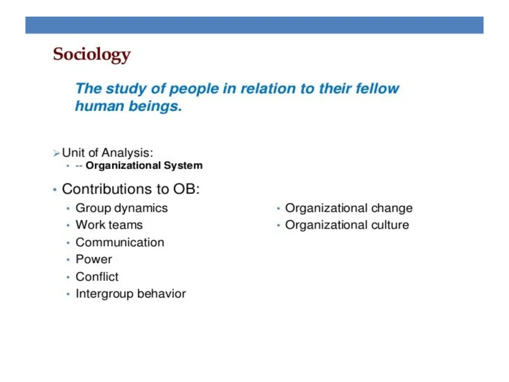 INTRODUCTION TO ORGANIZATIONS BEHAVIOR UNIT-1 - slide 23 of 43