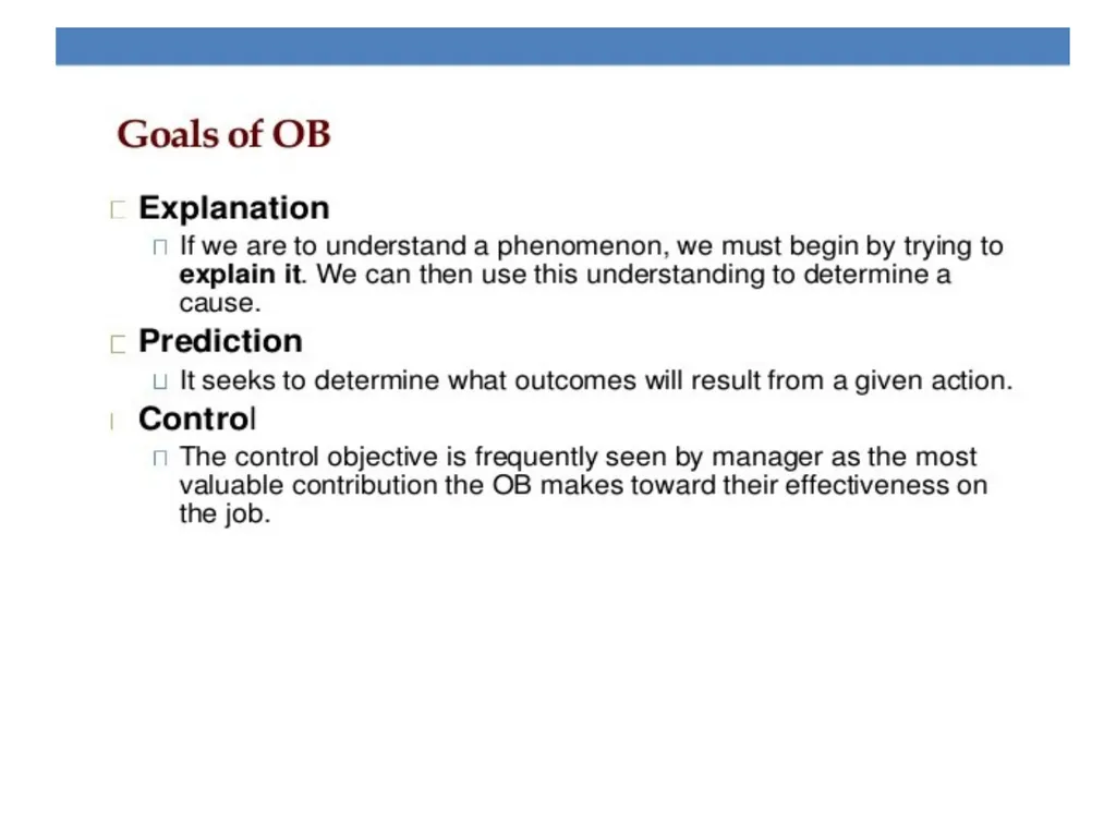 INTRODUCTION TO ORGANIZATIONS BEHAVIOR UNIT-1 - slide 26 of 43