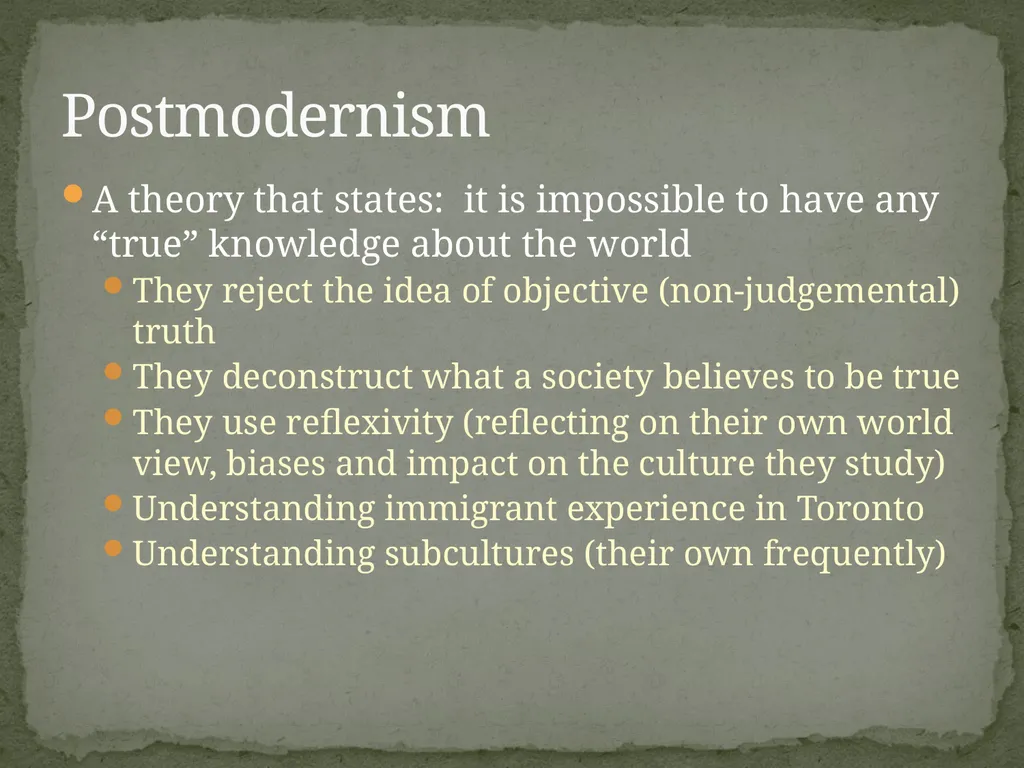 Schools of Thought in Cultural Anthropology A way - slide 8 of 9