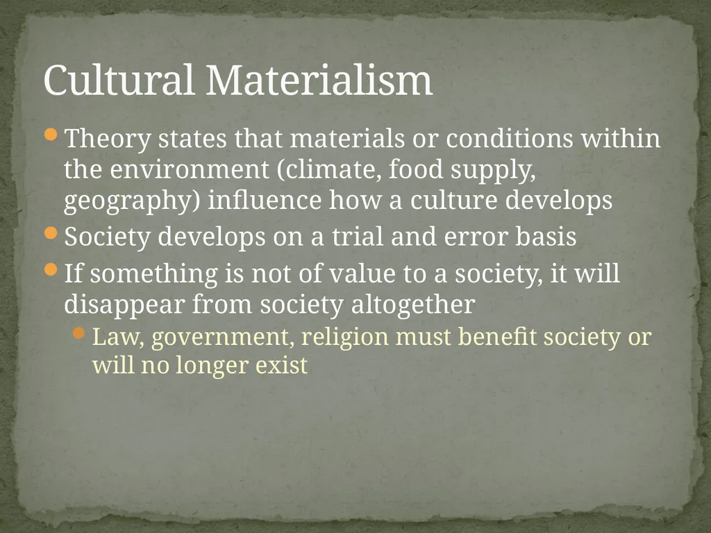 Schools of Thought in Cultural Anthropology A way - slide 5 of 9