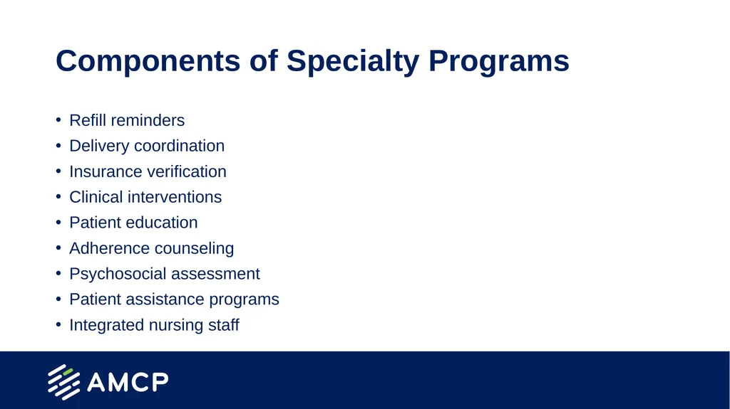 Specialty Pharmacy and Biosimilars Created by the - slide 8 of 32