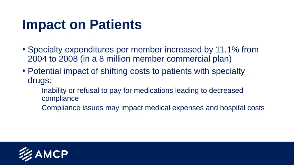 Specialty Pharmacy and Biosimilars Created by the - slide 12 of 32