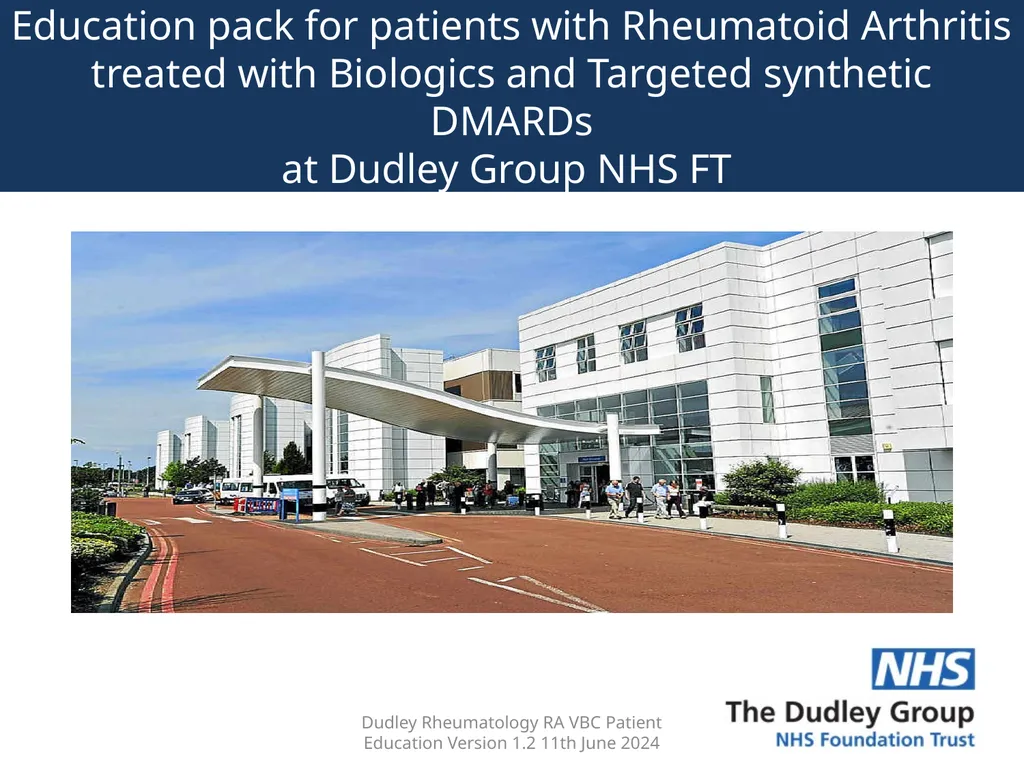 Education pack for patients with Rheumatoid
