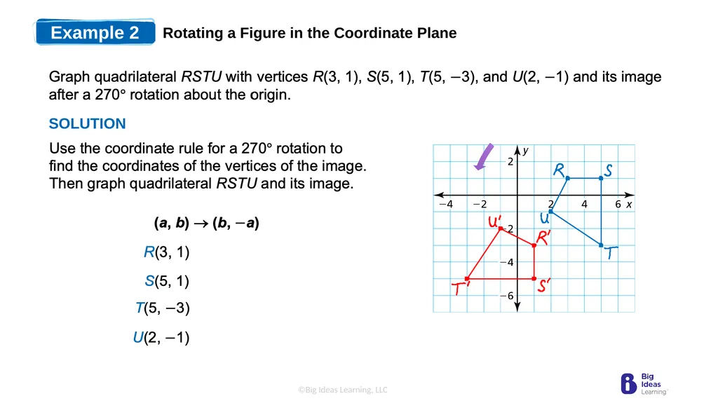 Lesson 4.3 Rotations Learning Target: Understand - slide 8 of 16