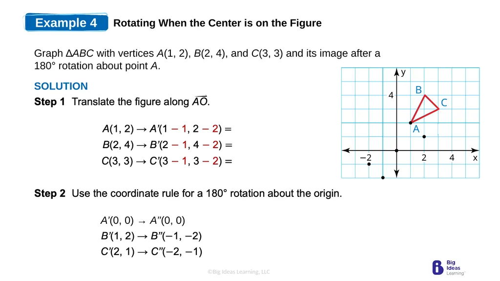 Lesson 4.3 Rotations Learning Target: Understand - slide 13 of 16