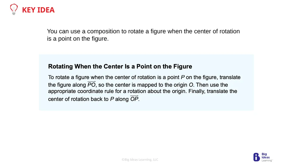 Lesson 4.3 Rotations Learning Target: Understand - slide 12 of 16