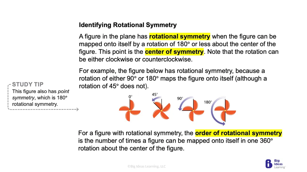 Lesson 4.3 Rotations Learning Target: Understand - slide 15 of 16
