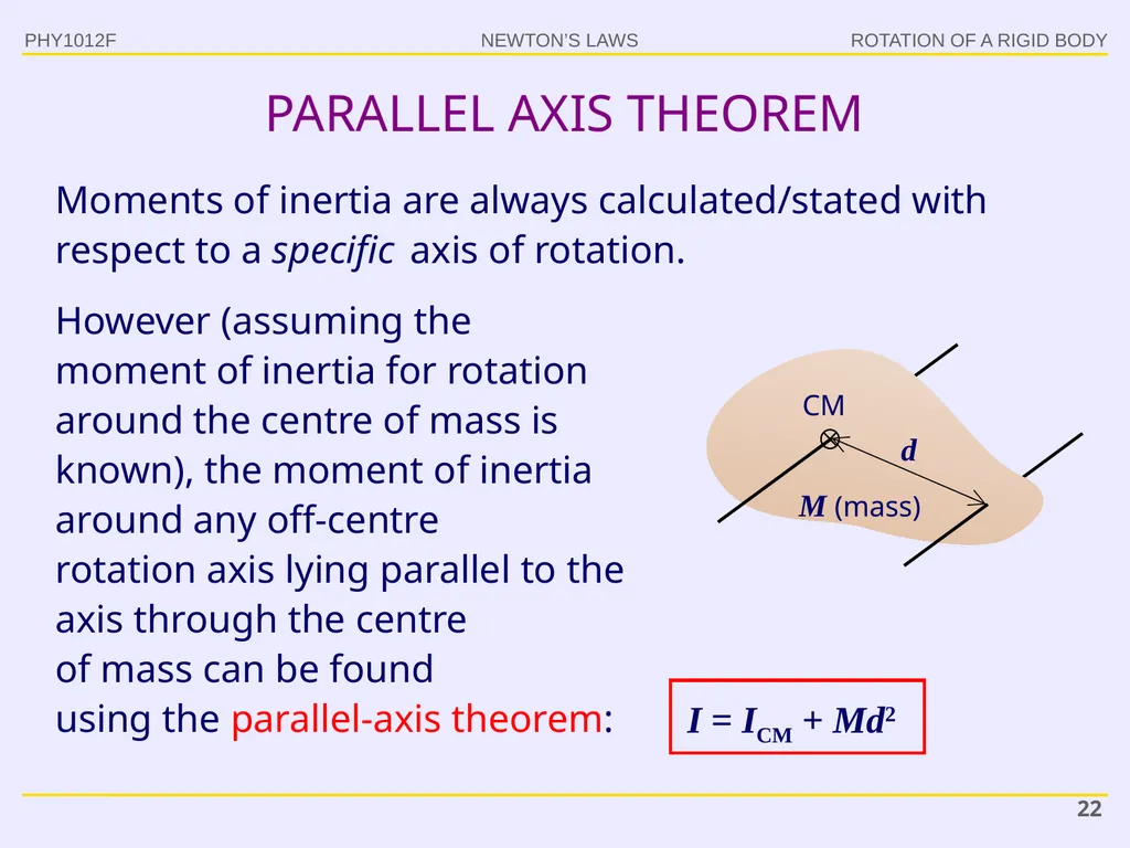 PHY1012F ROTATION Gregor Leigh - slide 22 of 38