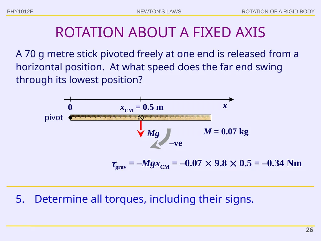PHY1012F ROTATION Gregor Leigh - slide 26 of 38