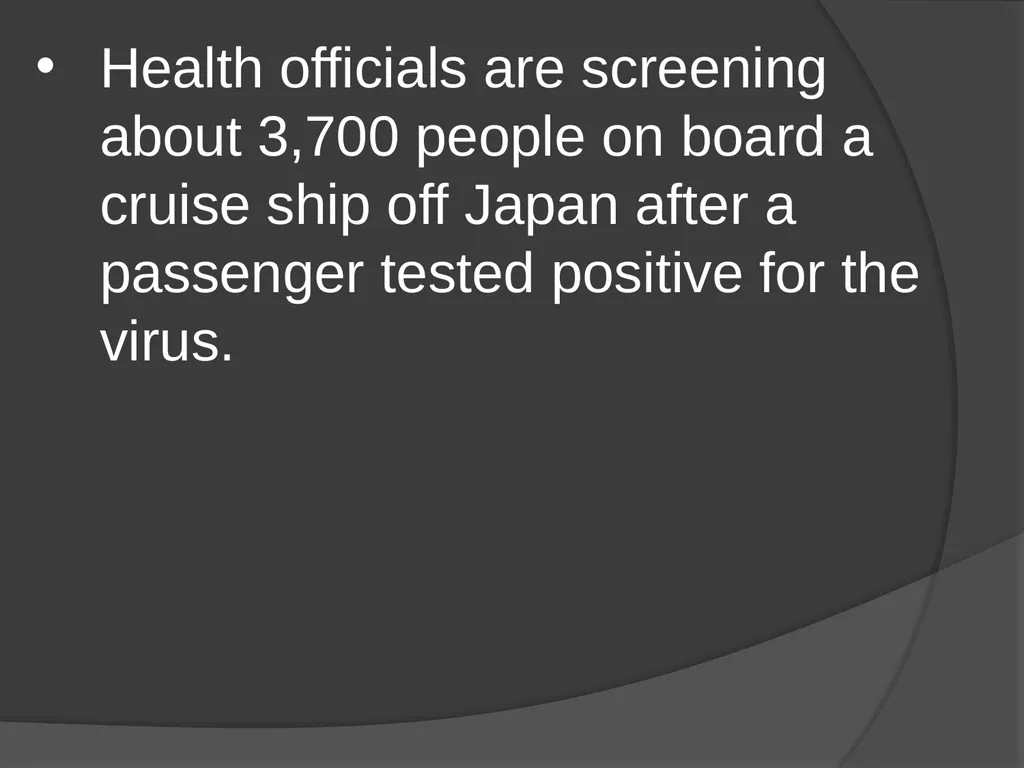 The deadly coronavirus outbreak that has spread - slide 8 of 16