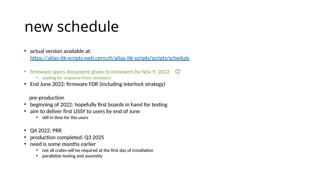 Interlock Status January 18, 2022 Susanne Kersten - slide 4 of 7
