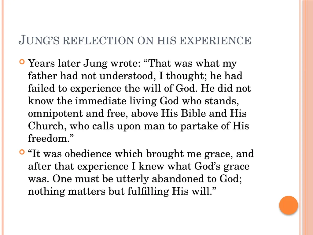 Carl Jung Psychology and Religion in the Search - slide 27 of 35