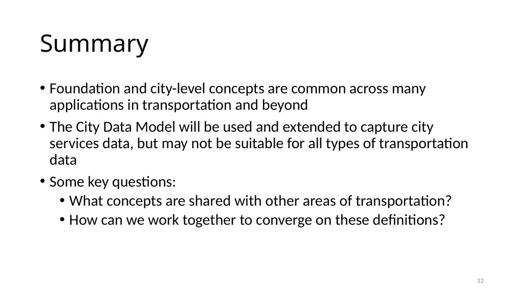An Ontology-based Standard for City Data ISO/JTC 1 - slide 12 of 13