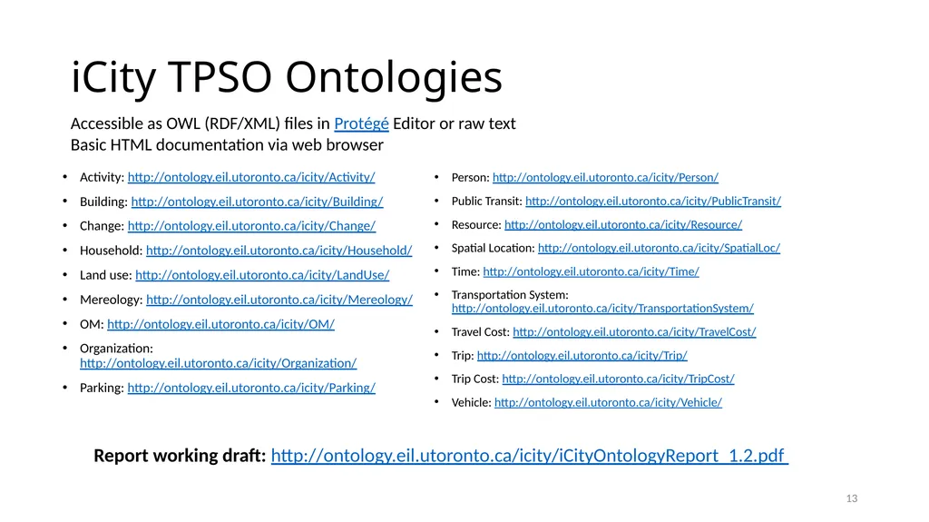 An Ontology-based Standard for City Data ISO/JTC 1 - slide 13 of 13