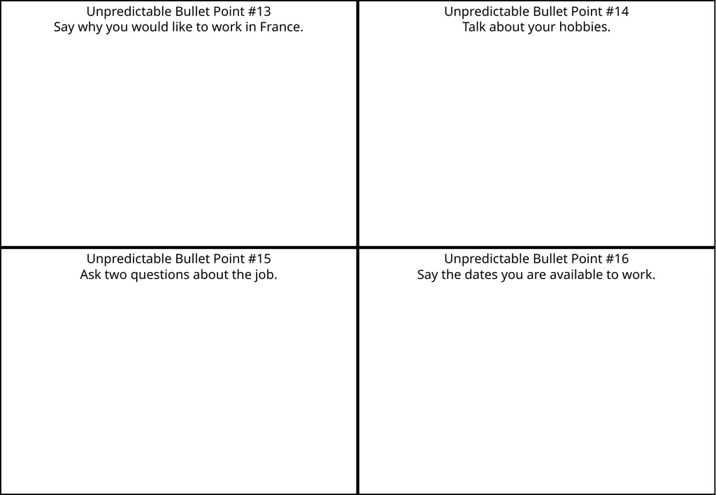 National 5 GERMAN Unpredictable Bullet Points How - slide 8 of 11