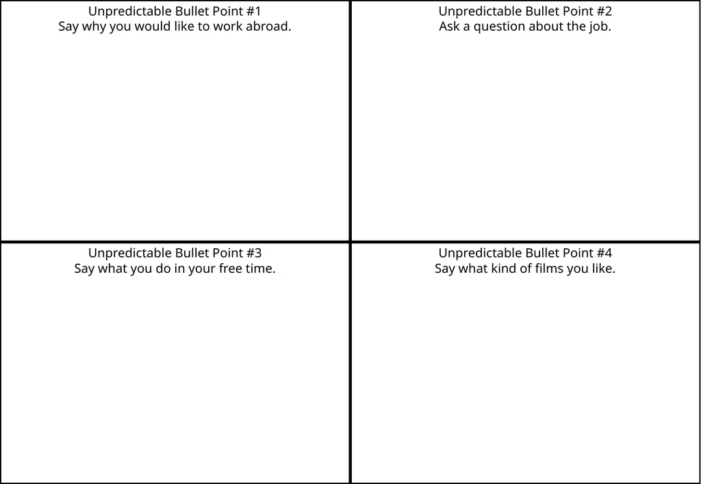 National 5 GERMAN Unpredictable Bullet Points How - slide 2 of 11