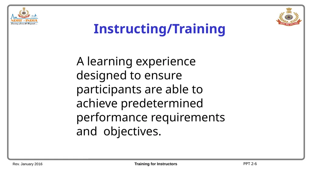 Unit 2 Informing, Persuading, Instructing/Training - slide 7 of 11